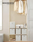 B0C6SVPJWK	Set of 6 Storage Cubes 10.2 x 10.2 x 11 Inches Vintage White FredCo