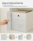 B0C6SVPJWK	Set of 6 Storage Cubes 10.2 x 10.2 x 11 Inches Vintage White FredCo