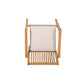 Durable 7 - Piece Patio Furniture Set Acacia Wood Table and 6 Heavy-Duty Cushioned Chairs, Natural FredCo