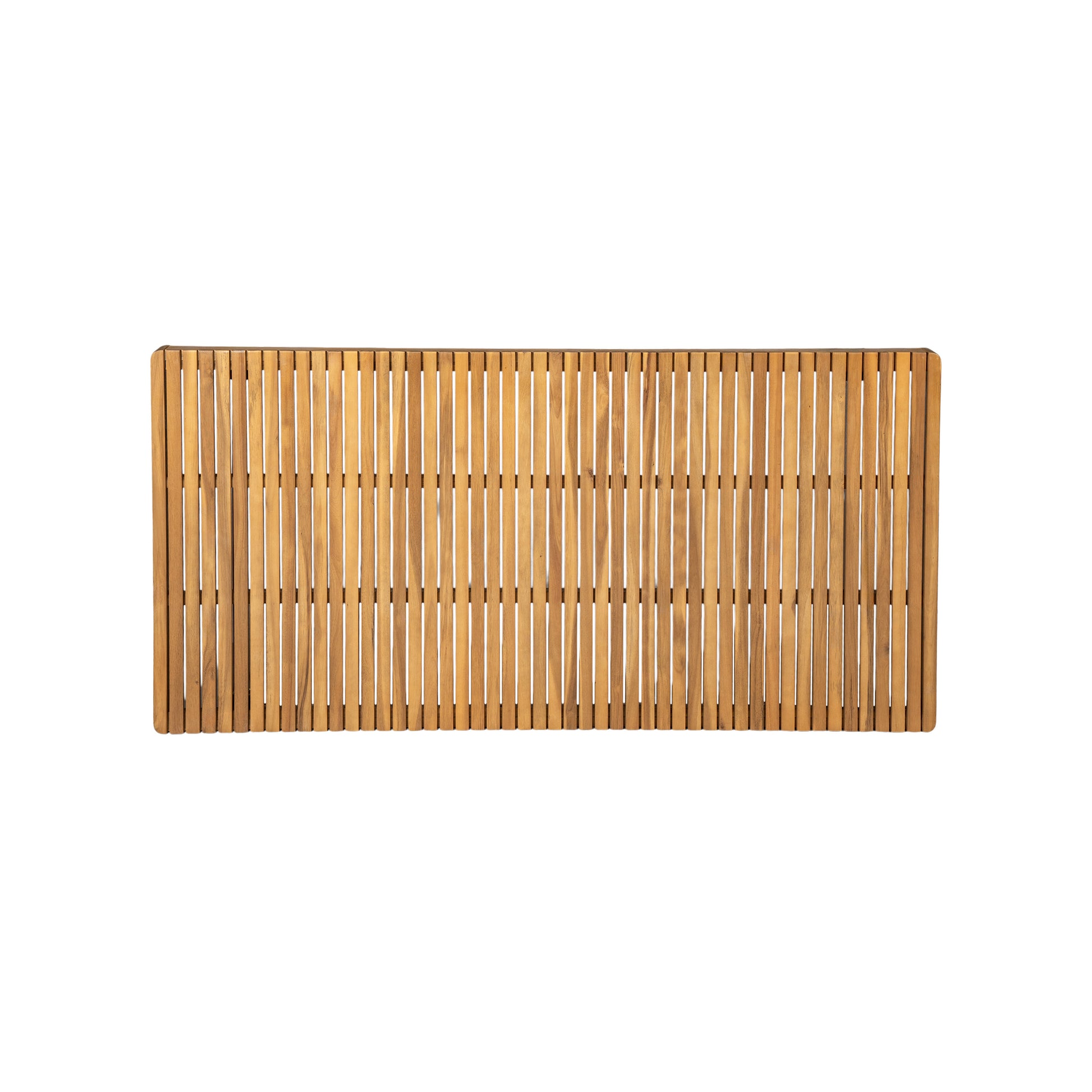 69' Acacia Wood Outdoor Dining Table with Slatted Top, 300 lbs Weight Capacity, Ideal for Patio & Garden Gatherings, Natural Color FredCo