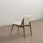 Grivelle Contemporary Cream Fabric Dining Chair Set with Solid Wood Base Set Of 2 FredCo