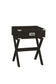 Babs Black Finish Accent Table FredCo