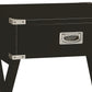 Babs Black Finish Accent Table FredCo