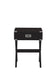 Babs Black Finish Accent Table FredCo