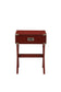 Babs Red Finish Accent Table FredCo