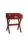 Babs Red Finish Accent Table FredCo