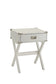 Babs White Finish Accent Table FredCo