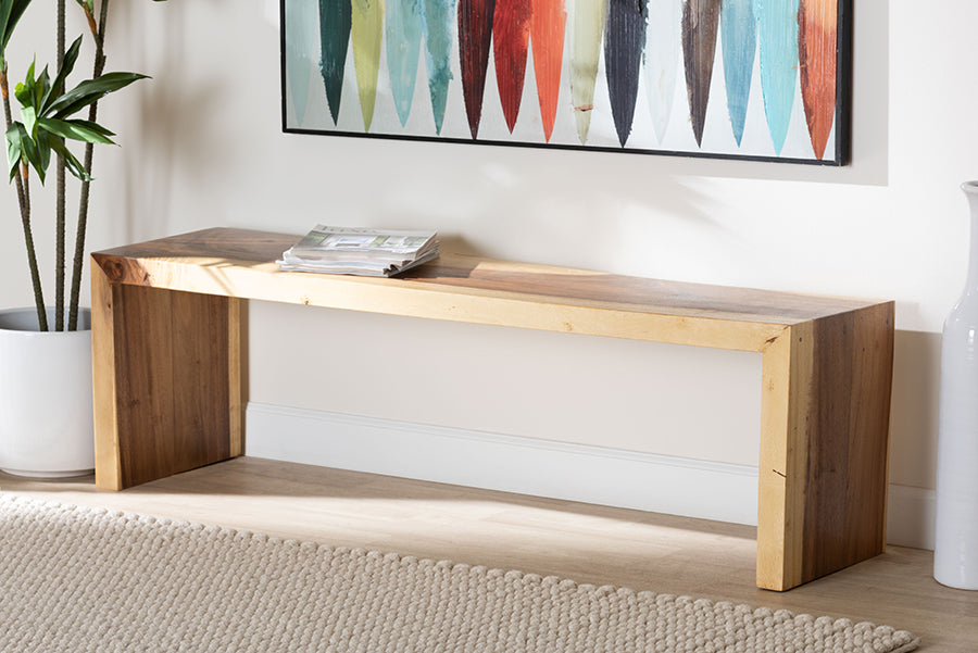 Bai Suar Wood Accent Bench FredCo