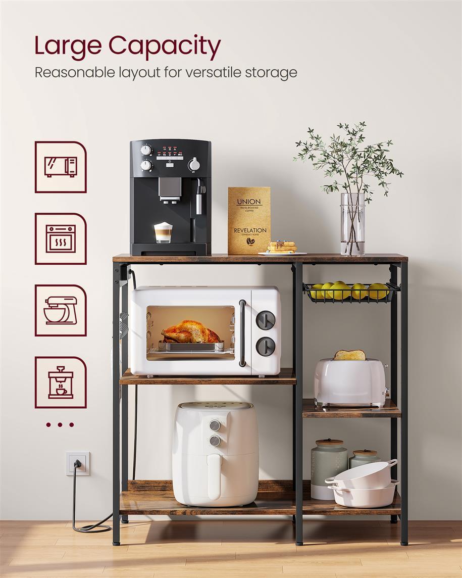 Baker's Rack with Charging Station FredCo