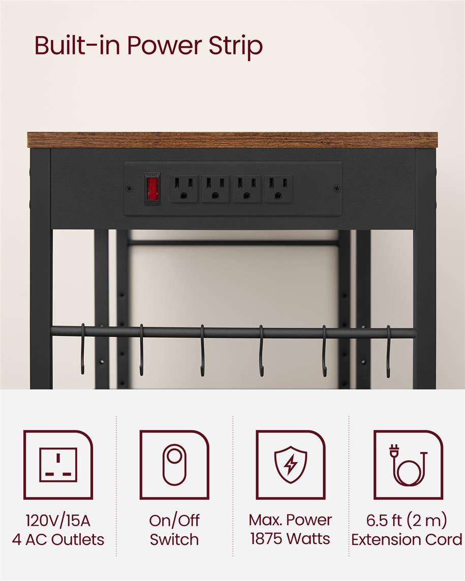 Baker's Rack with Charging Station FredCo