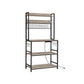 Baker's Rack with Power Outlet Greige and Black FredCo