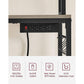 Baker's Rack with Power Outlet Greige and Black FredCo