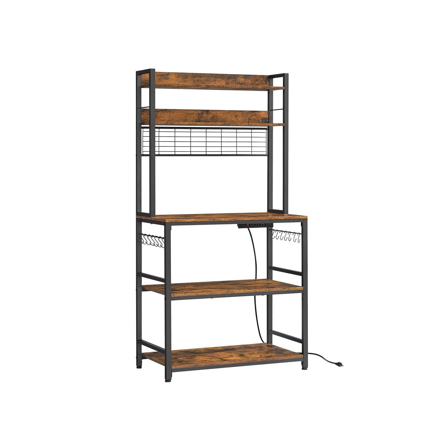 Bakers Rack with Power Outlet FredCo
