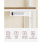Bakers Rack with Power Outlet Rustic Walnut and White FredCo