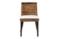 bali & pari Abbas Bohemian Seagrass and Dark Brown Wood Dining Chair FredCo
