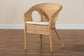 bali & pari Abbey Modern Bohemian Natural Rattan Dining Chair FredCo