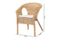 bali & pari Abbey Modern Bohemian Natural Rattan Dining Chair FredCo