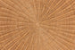 bali & pari Abel Natural Rattan Coffee Table with Splayed Legs - Handcrafted Boho Accent Table, Light Honey FredCo