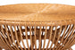bali & pari Abel Natural Rattan Coffee Table with Splayed Legs - Handcrafted Boho Accent Table, Light Honey FredCo