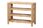 bali & pari Abelia Natural Rattan 4-Tier Display Shelf - Handwoven Boho Coastal Bookcase or Entryway Storage, Lightweight Wicker Accent Furniture FredCo