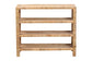 bali & pari Abelia Natural Rattan 4-Tier Display Shelf - Handwoven Boho Coastal Bookcase or Entryway Storage, Lightweight Wicker Accent Furniture FredCo