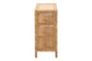 bali & pari Abelia Natural Rattan 4-Tier Display Shelf - Handwoven Boho Coastal Bookcase or Entryway Storage, Lightweight Wicker Accent Furniture FredCo