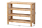 bali & pari Abelia Natural Rattan 4-Tier Display Shelf - Handwoven Boho Coastal Bookcase or Entryway Storage, Lightweight Wicker Accent Furniture FredCo