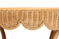 bali & pari Abena Bohemian Scalloped Light Honey Rattan Dining Table FredCo