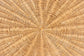 bali & pari Abena Bohemian Scalloped Light Honey Rattan Dining Table FredCo