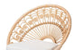 bali & pari Abriella Modern Bohemian Natural Brown Rattan Peacock Accent Chair FredCo
