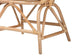 bali & pari Abriella Modern Bohemian Natural Brown Rattan Peacock Accent Chair FredCo