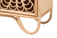bali & pari Acelin Natural Rattan Storage Cabinet - Handcrafted Boho Accent Console with Floral Woven Doors, Natural Wicker Sideboard for Living Room or Entryway FredCo