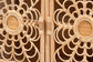 bali & pari Acelin Natural Rattan Storage Cabinet - Handcrafted Boho Accent Console with Floral Woven Doors, Natural Wicker Sideboard for Living Room or Entryway FredCo