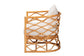bali & pari Acelynn Bohemian Light Honey Rattan Arm Chair FredCo
