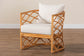 bali & pari Acelynn Bohemian Light Honey Rattan Arm Chair FredCo