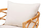 bali & pari Acelynn Bohemian Light Honey Rattan Arm Chair FredCo