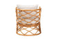bali & pari Acelynn Bohemian Light Honey Rattan Arm Chair FredCo
