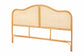 bali & pari Adelita Natural Rattan Arched Headboard - Handwoven Cane Panel with Rattan Frame, Coastal Boho Style Bedroom Decor, Queen FredCo