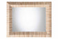bali & pari Adino Bohemian Woven Natural Grasscloth Rectangle Accent Mirror FredCo