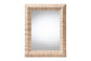 bali & pari Adino Bohemian Woven Natural Grasscloth Rectangle Accent Mirror FredCo