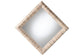 bali & pari Adino Bohemian Woven Natural Grasscloth Square Accent Mirror FredCo