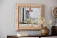 bali & pari Adino Bohemian Woven Natural Grasscloth Square Accent Mirror FredCo