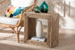 bali & pari Adonica Modern Bohemian Natural Brown Seagrass and Wood End Table FredCo