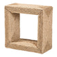 bali & pari Adonica Modern Bohemian Natural Brown Seagrass and Wood End Table FredCo