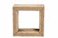 bali & pari Adonica Modern Bohemian Natural Brown Seagrass and Wood End Table FredCo
