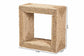 bali & pari Adonica Modern Bohemian Natural Brown Seagrass and Wood End Table FredCo