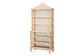 bali & pari Adonis Natural Rattan Display Shelf - Freestanding 6-Tier bookcase with Pagoda Top, Coastal Boho Storage Organizer FredCo