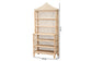 bali & pari Adonis Natural Rattan Display Shelf - Freestanding 6-Tier bookcase with Pagoda Top, Coastal Boho Storage Organizer FredCo