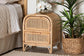 bali & pari Adrika Bohemian Natural Rattan 2-Drawer Nightstand FredCo