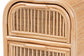bali & pari Adrika Bohemian Natural Rattan 2-Drawer Nightstand FredCo